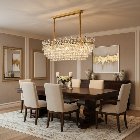 Candelabru Cristal ACE Supremo 10xE14, Dimensiuni 95x35cm , Inaltime 40cm, Auriu Lucios, Inaltime Reglabila, Design Elegant Candelabre Cristal Default Title Alessandro Design