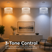 Lustra LED suspendata cu telecomanda ILLUMINA MAGNUS, 38W, lumina Rece/Calda/Neutra, Dimabila, Argintiu