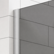 Paravan duș Walk-In 100x195 cm, sticlă securizată 8 mm, gri, profil metalic rezistent Dus Walk-in Default Title Alessandro Design