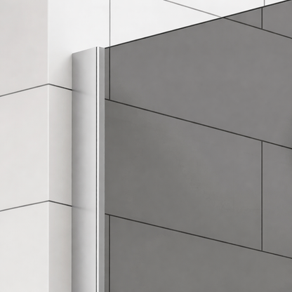 Paravan duș Walk-In 100x195 cm, sticlă securizată 8 mm, gri, profil metalic rezistent Dus Walk-in Default Title Alessandro Design