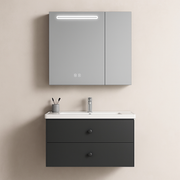 Mobilier Baie, Dulap Cu Oglinda LED T1160/80 Gri Oglinzi Dulap Default Title Alessandro Design