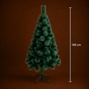Brad Artificial MANIITSOQ, 180 cm, 220 vârfuri, Suport Metalic, Verde