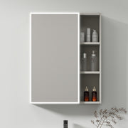 Mobilier Baie, Dulap Cu Oglinda LED T1141G/60 Gri Oglinzi Dulap Default Title Alessandro Design