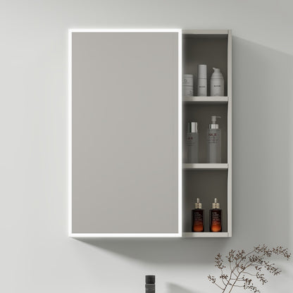 Mobilier Baie, Dulap Cu Oglinda LED T1141G/60 Gri Oglinzi Dulap Default Title Alessandro Design
