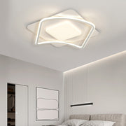 Lustra LED cu telecomanda MODERNO 53W, 2 Patrate, lumina Rece/Calda/Neutra, Dimabila, Alb Lustre LED cu Telecomanda Default Title Alessandro Design