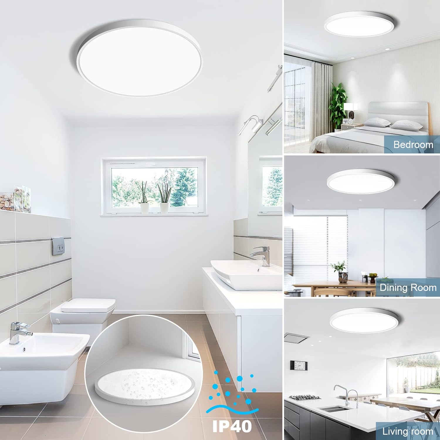 Plafoniera LED SOLIS 27cm 20W Lumina Rece, Alb Plafoniere LED Default Title Alessandro Design