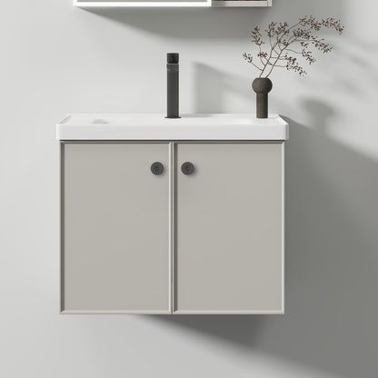 Mobilier Baie, Dulap Cu Oglinda LED T1141G/60 Gri Oglinzi Dulap Default Title Alessandro Design