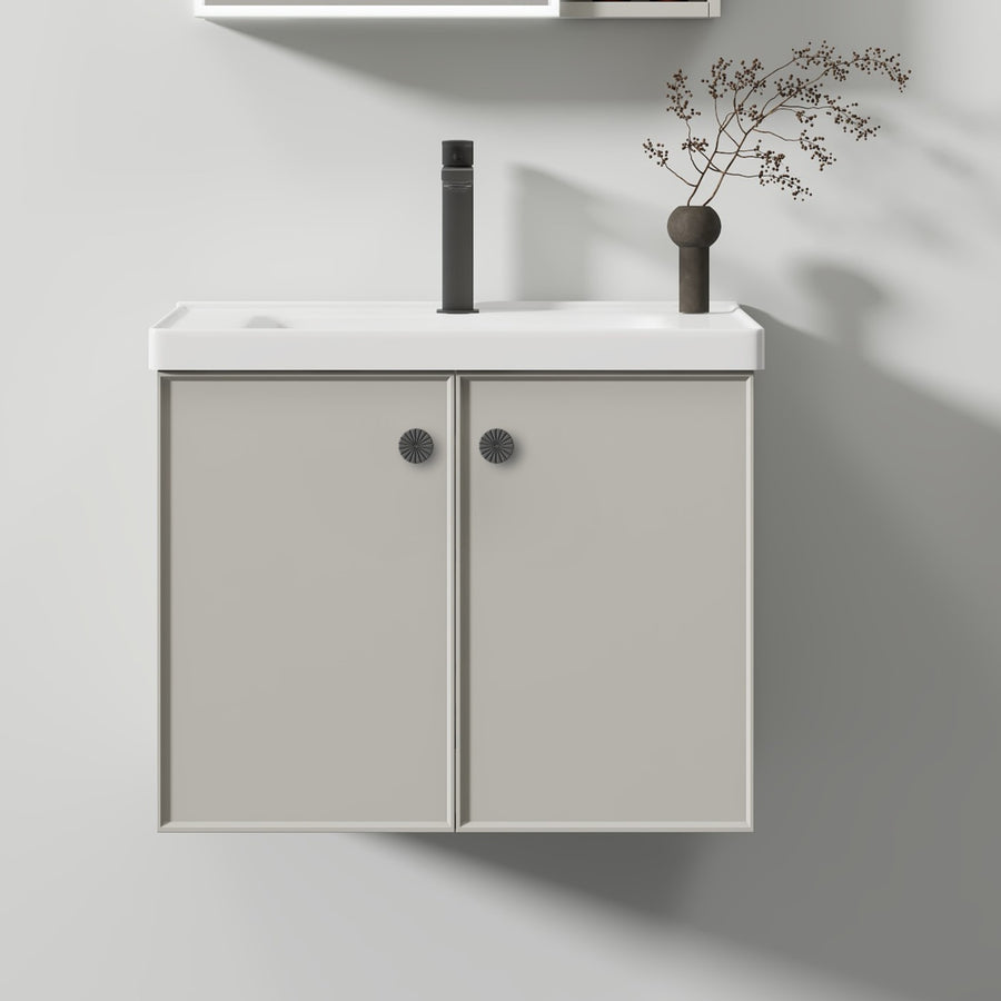 Mobilier Baie, Dulap Cu Oglinda LED T1141G/60 Gri Oglinzi Dulap Default Title Alessandro Design