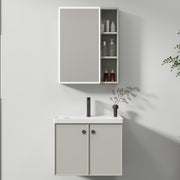 Mobilier Baie, Dulap Cu Oglinda LED T1141G/60 Gri Oglinzi Dulap Default Title Alessandro Design