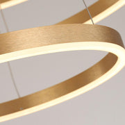 Lustra LED suspendata cu telecomanda CHRISTINE, 41W, 2 Cercuri, lumina Rece/Calda/Neutra, Dimabila, Auriu Lucios, Inaltime Reglabila Lustre LED cu Telecomanda Default Title Alessandro Design