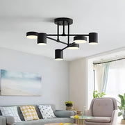 Lustra LED GALIOS 26W, 6 Elemente, lumina Rece/Calda/Neutra, Negru Lustre LED Aplicate Default Title Alessandro Design