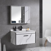 Set Mobilier pentru Baie CORFU, 80x48cm, 2 Piese, Negru si Alb Mobilier Baie Default Title Alessandro Design