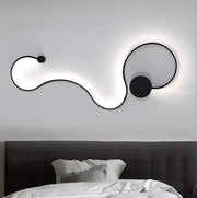 Aplica LED Delilah 36W Decorativa Lumina Rece/Calda/Neutra Metal si SIlicon Negru Aplice de Interior Default Title Alessandro Design