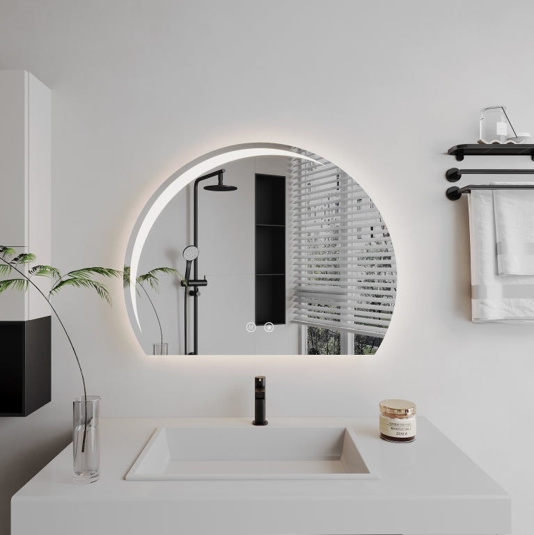 Oglinda LED Ovala, Dezaburire, 60x54cm, Z014 Basic Touch Oglinzi Korman E Default Title Alessandro Design