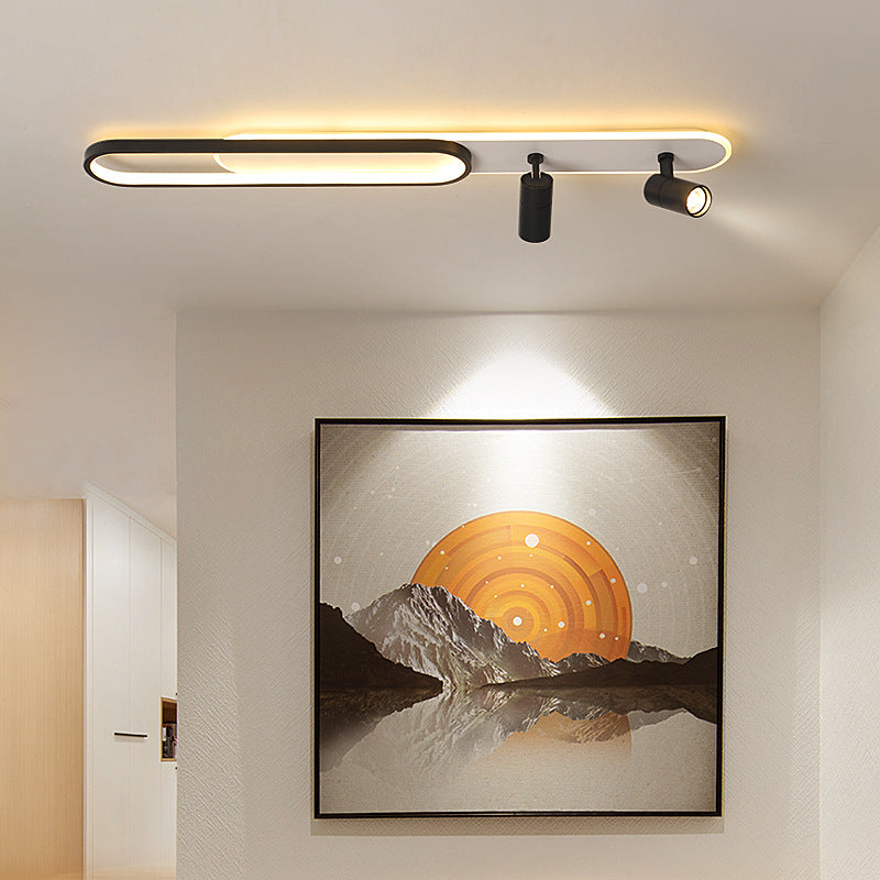 Lustra LED cu Proiector Reglabil FISSO Camilla 70W, lumina Rece/Calda/Neutra, Negru Lustre LED Default Title Alessandro Design