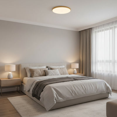 Plafoniera LED SOLIS, D47cm, 70W, Lumina Rece 6000K, Auriu