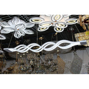 Lustra LED suspendata cu telecomanda WAVE 89W, Liniara, lumina Rece/Calda/Neutra, Dimabila, Alb, Inaltime Reglabila Lustre LED cu Telecomanda Default Title Alessandro Design