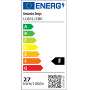 Lustra LED PULSARIS 27W, 2 Patrate, lumina Rece/Calda/Neutra, Negru Lustre LED Default Title Alessandro Design