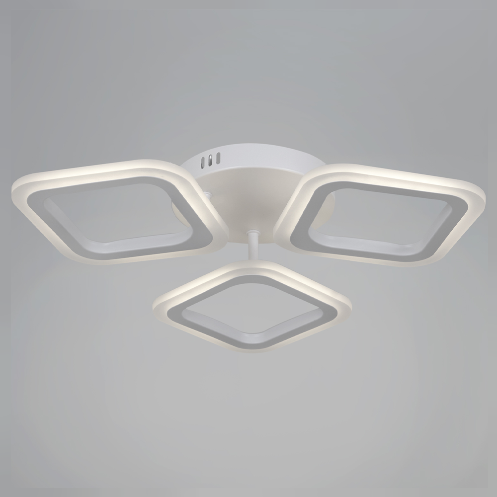 Lustra LED ERIKA 20W, 3 Patrate, Lumina Neutra 4000k, Alb, Metal si Acril Lustre LED Aplicate Default Title Alessandro Design