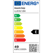 Lustra LED cu Proiector Reglabil FISSO Camilla 49W, lumina 3000/4000/6000k, Negru Lustre LED Default Title Alessandro Design