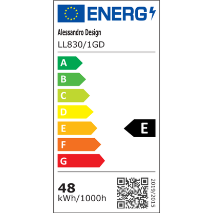 Lustra LED cu Proiector Reglabil FISSO Camilla, 48W, lumina Rece/Calda/Neutra 3000K/4000K/6000K, Auriu Lucios, Metal si Acril Lustre LED Default Title Alessandro Design