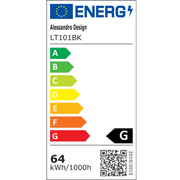 Lustra LED suspendata cu telecomanda RIBBON 64W, Liniara, lumina Rece/Calda/Neutra, Dimabila, Negru, Inaltime Reglabila Lustre LED cu Telecomanda Default Title Alessandro Design