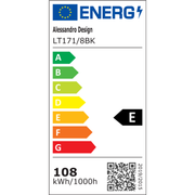 Lustra LED cu Telecomanda LINEX, 108W, 8 elemente, Lumina Rece/Calda/Neutra, Dimabila, Negru Lustre LED cu Telecomanda Default Title Alessandro Design