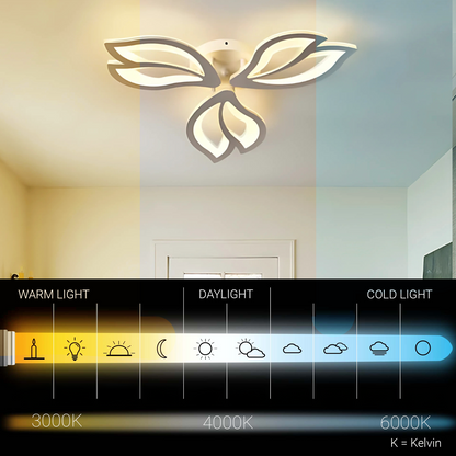 Lustra LED cu telecomanda LILY 40W, 3 Elemente, lumina Rece/Calda/Neutra, Dimabila, Alb Lustre LED cu Telecomanda Default Title Alessandro Design