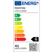 Lustra LED cu telecomanda RINOVA 41W, 2 Cercuri, lumina Rece/Calda/Neutra, Dimabila, Auriu Lustre LED cu Telecomanda Default Title Alessandro Design