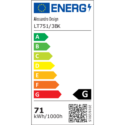 Lustra LED cu telecomanda ,Suspendata 71W, 3 Elemente, lumina Rece/Calda/Neutra, Dimabila, Inaltime Reglabila, Negru Lustre LED cu Telecomanda Default Title Alessandro Design