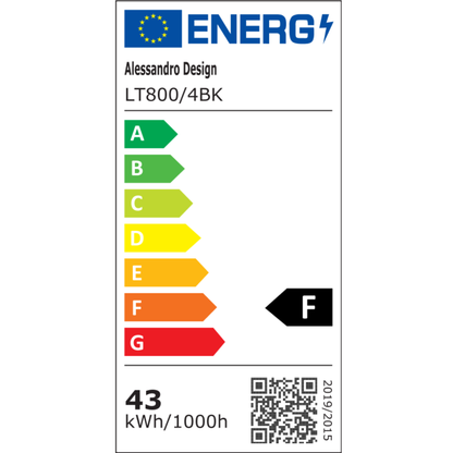 Lustra LED cu telecomanda BETTY 43W, 4 Cercuri, lumina Rece/Calda/Neutra, Dimabila, Negru Lustre LED cu Telecomanda Default Title Alessandro Design