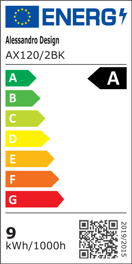 Aplica LED Exterior MIRA, 9W, 2 Surse de lumina, Lumina Calda, Negru