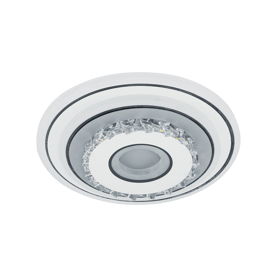 Lustra LED cu cristal MITA 28W, Diametru 20cm, Rotunda, lumina Rece/Calda/Neutra, Alb Lustre LED Default Title Alessandro Design