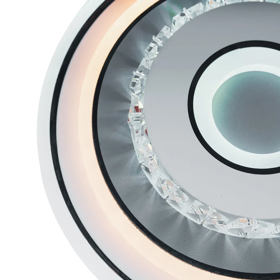Lustra LED cu cristal MITA 28W, Diametru 20cm, Rotunda, lumina Rece/Calda/Neutra, Alb Lustre LED Default Title Alessandro Design