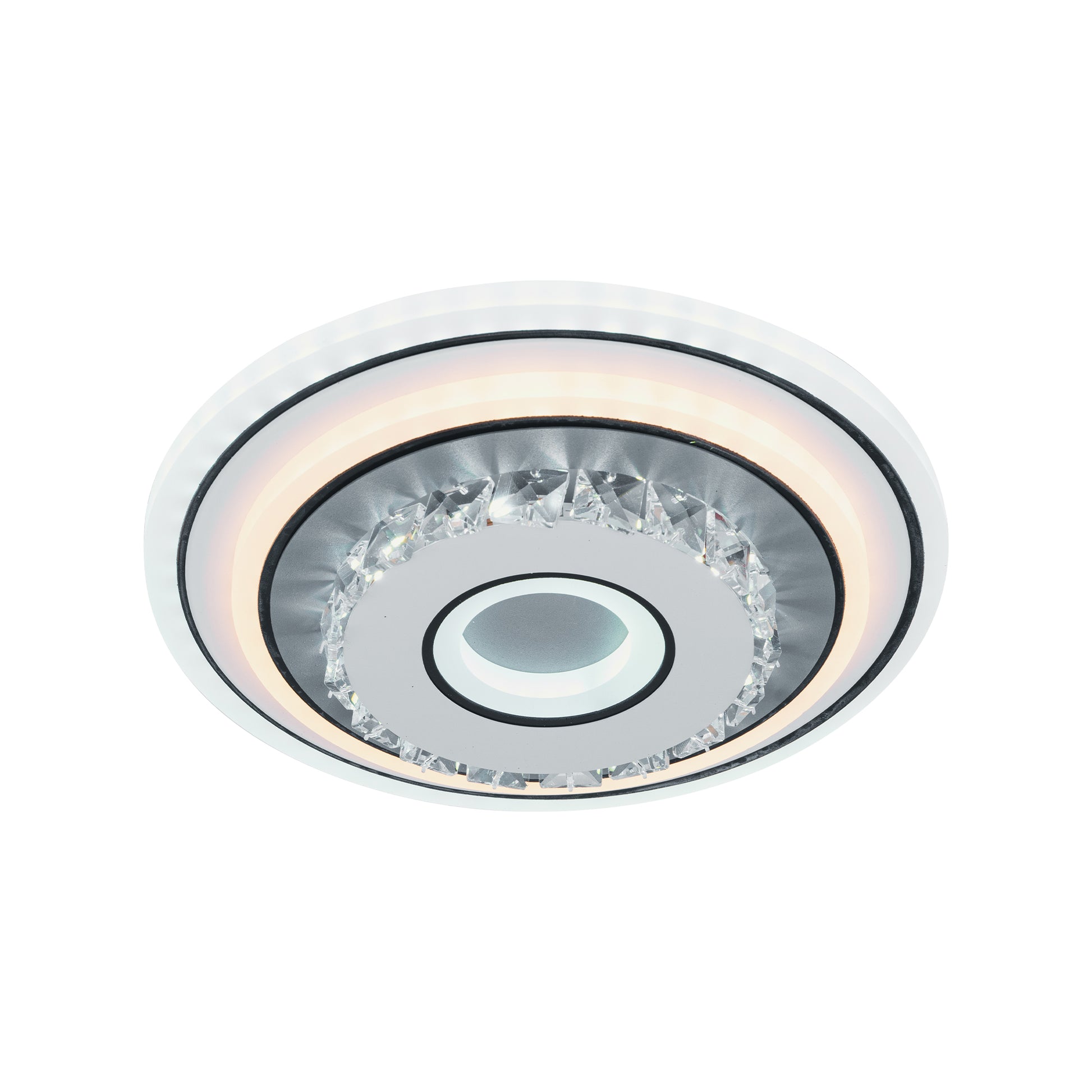Lustra LED cu cristal MITA 28W, Diametru 20cm, Rotunda, lumina Rece/Calda/Neutra, Alb Lustre LED Default Title Alessandro Design