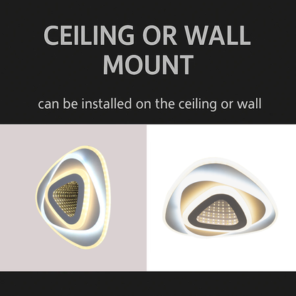 Lustra LED NEXA Triunghi 3D 40W, Alb, Lumina Rece/Calda/Neutra Lustre LED Default Title Alessandro Design
