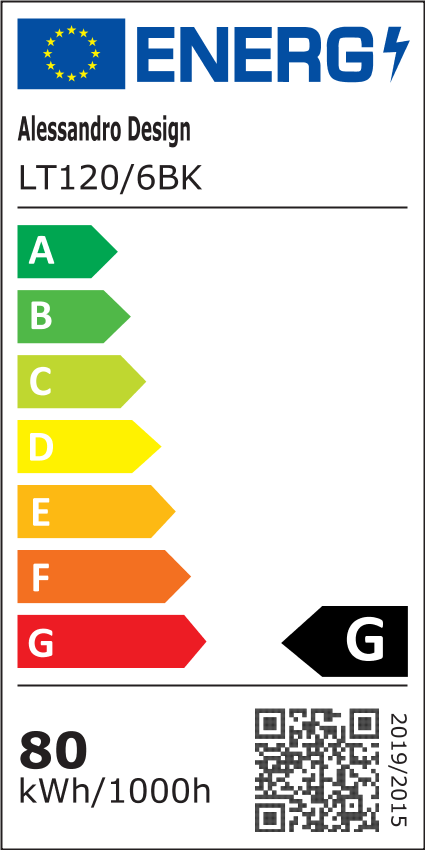Lustra LED cu Telecomanda, KILLIAN, 74W, 6 Cercuri, Lumina Rece/Calda/Neutra 3000K/4000K/6000K, Dimabila, Negru si Alb, Metal si Acril