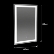 Oglinda LED Rectangulara, 60x80cm, FRAME Basic Touch