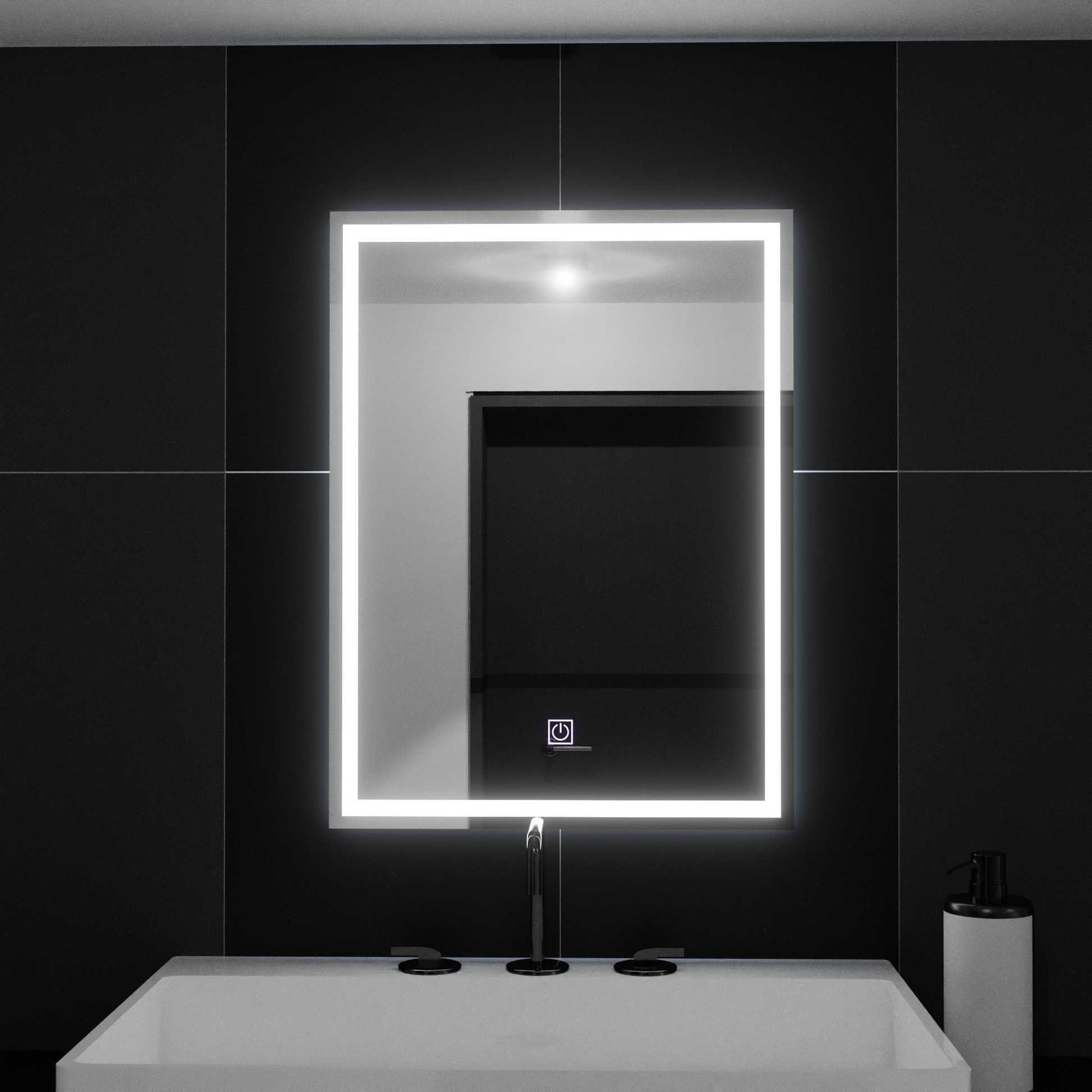 Oglinda LED Rectangulara, 60x80cm, FRAME Basic Touch Oglinzi Korman C Default Title Alessandro Design