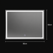 Oglinda LED Rectangulara, 80x60cm, FRAME Basic Touch