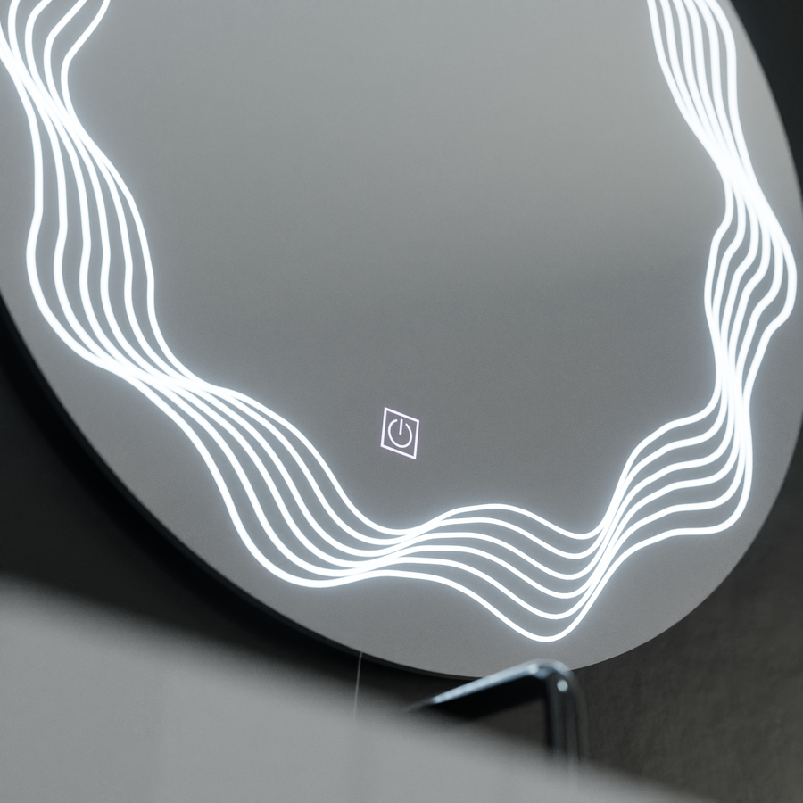 Oglinda LED Rotunda 60cm, Flusso Touch, Sistem Dezaburire, Dimabila Oglinzi Korman E Default Title Alessandro Design