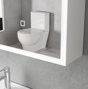 Oglinda LED cu Dulap MODA 80x70 cm Alb Iluminare Perimetrala si Senzor Touch Oglinzi Dulap Default Title Alessandro Design