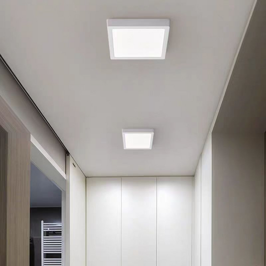 Plafoniera LED de Tavan Patrata, 36W, 22x22cm, Lumina Rece, 6000K, Alb Plafoniere LED Default Title Alessandro Design