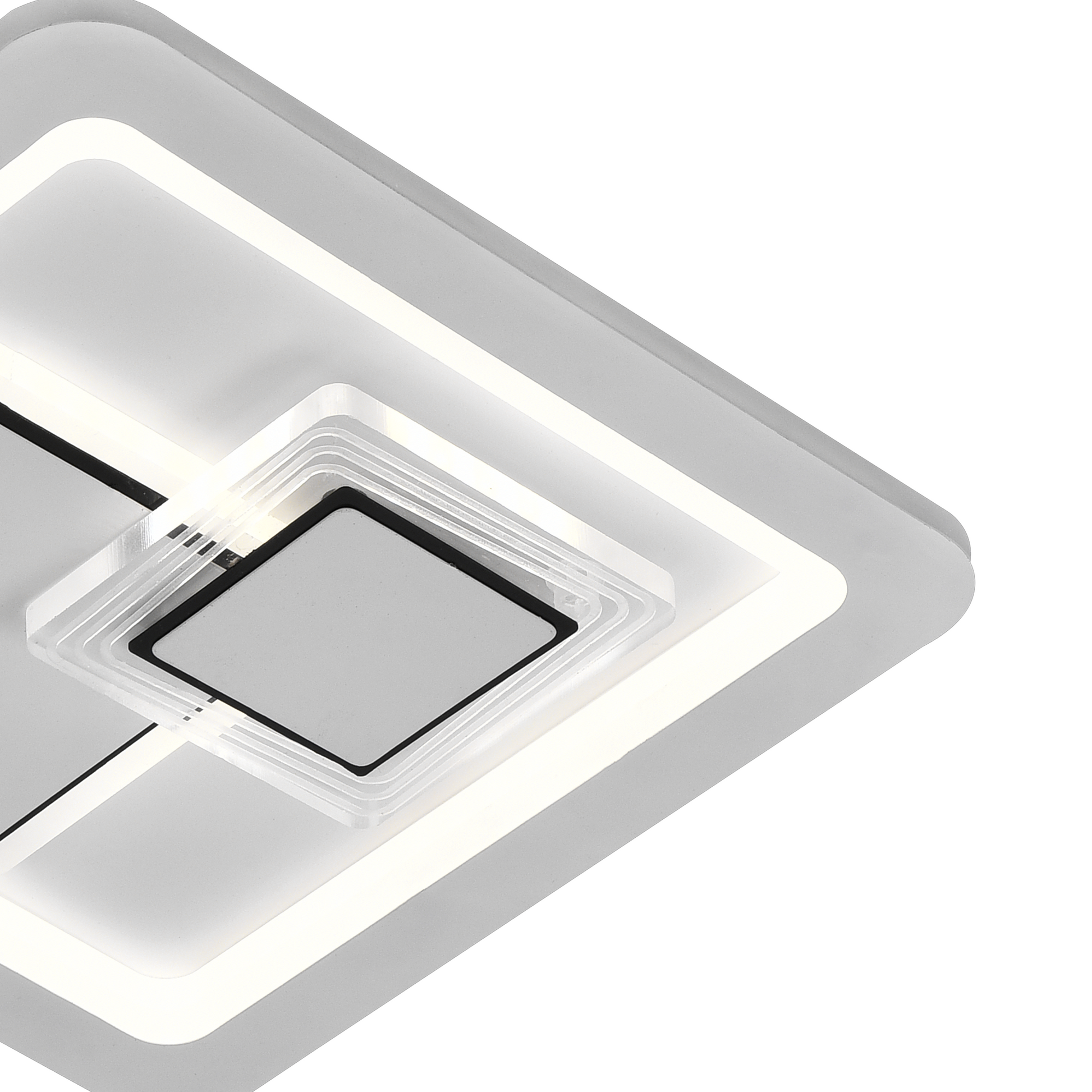 Lustra LED KEREN 33W, Patrata, lumina Rece/Calda/Neutra 3000K/4000K/6000K, Alb, Metal si Acril Lustre LED Default Title Alessandro Design