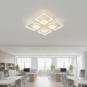 Lustra LED cu telecomanda SUSAN 96W, 4 Patrate, lumina Rece/Calda/Neutra, Dimabila, Alb Lustre LED cu Telecomanda Default Title Alessandro Design
