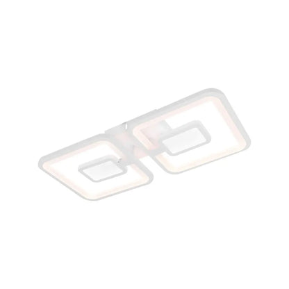 Lustra LED cu telecomanda FELIX 28W, 2 Patrate, lumina Rece/Calda/Neutra, Dimabila, Alb Lustre LED cu Telecomanda Default Title Alessandro Design