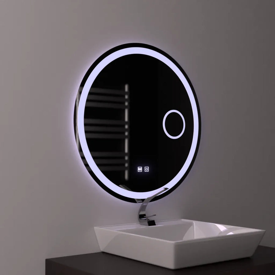 Oglinda LED Rotunda 70cm, Touch Luxor, Sistem Dezaburire, Dimabila Oglinda Baie cu LED si Dezaburire Default Title Alessandro Design