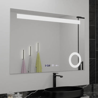 Oglinda LED Rectangulara, 120x80cm, ABSOLU MotionGlow Marcello, Sistem Dezaburire, Ceas & Termometru, Lupa Cosmetica, Dimabila Oglinzi Marcello Default Title Alessandro Design