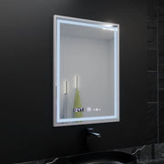 Oglinda LED Rectangulara, 60x80cm, Verite Imperial Silver Motion Glow Marcello, Sistem Dezaburire, Ceas & Termometru, Dimabila Oglinzi Marcello Default Title Alessandro Design