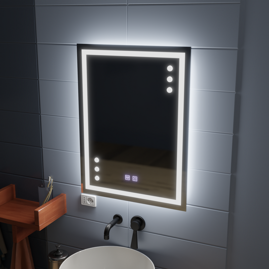 Oglinda LED Touch Infima Sistem Dezaburire 60X80cm Oglinzi Korman E Default Title Alessandro Design
